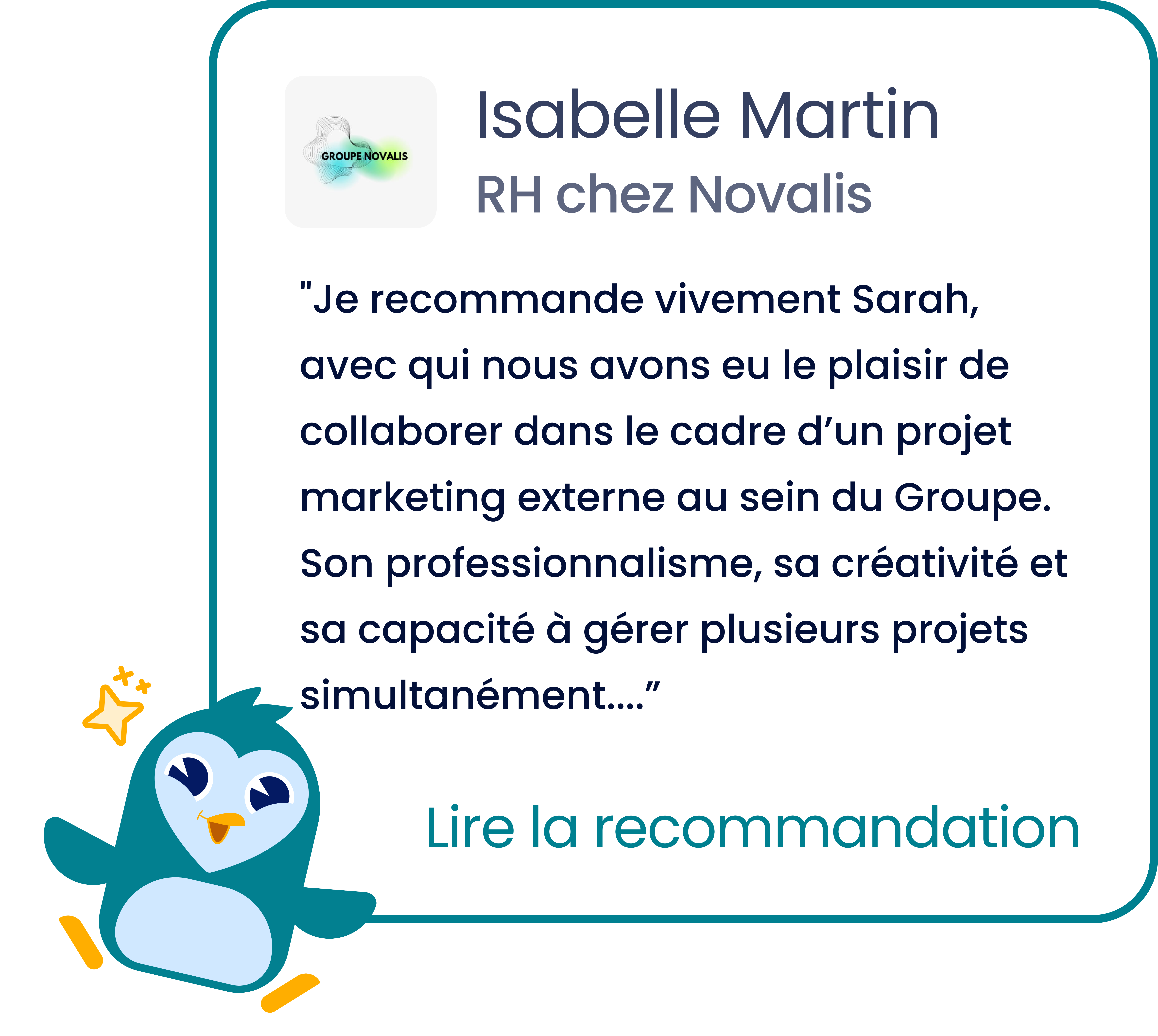 Recommandation Novalis - Huggy