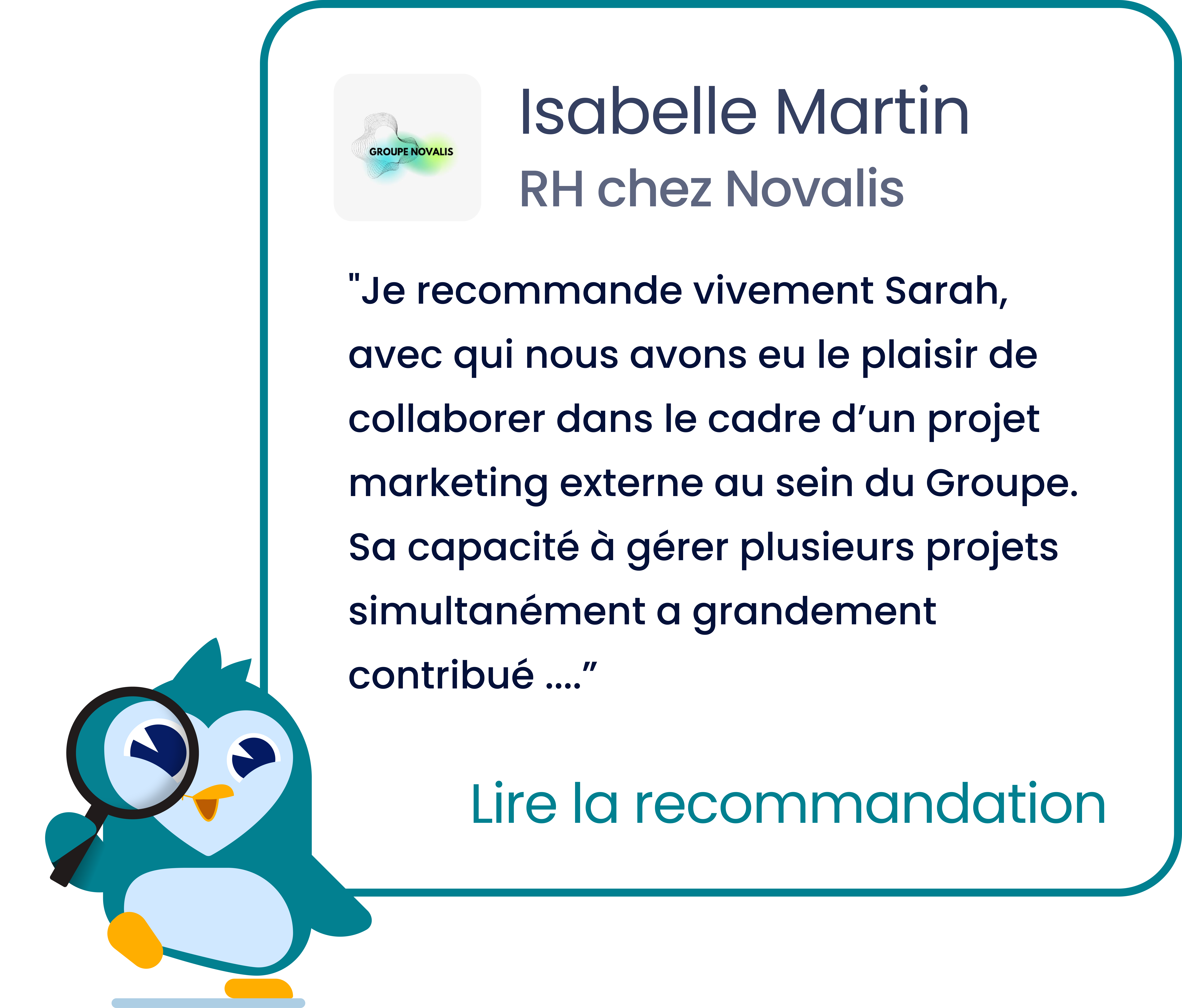 Recommandation Novalis - Huggy